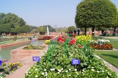 Một góc Mughal Gardens. (Ảnh: Minh Lý/Vietnam+)