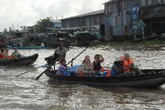 Đồng bằng sông Cửu Long sẽ chịu thiệt hại nhiều nhất do việc xây dựng các đập thủy điện trên dòng chính sông Mekong. Ảnh minh họa. (Ảnh: Thanh Vũ/TTXVN).