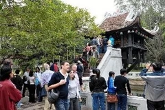 Chùa Một Cột - một điểm thu hút đông khách quốc tế khi đến Hà Nội. Ảnh minh họa. (Ảnh: Thanh Hà/TTXVN)