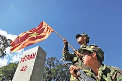 Xây dựng cột mốc biên giới số 30 giữa Gia Lai và tỉnh Ratanakiri