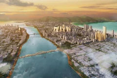 Phối cảnh quy hoạch thành phố Đà Nẵng đến năm 2030. (Ảnh: TTXVN phát)