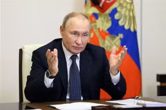  Tổng thống Nga Vladimir Putin. (Ảnh: AFP/ TTXVN)