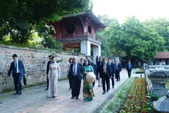 Hình ảnh Tổng Thư ký LHQ tham quan các địa điểm biểu tượng của Hà Nội