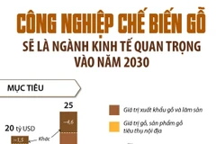 Công nghiệp chế biến gỗ là ngành kinh tế quan trọng vào năm 2030