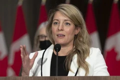 Ngoại trưởng Canada, bà Melanie Joly. (Ảnh: AFP/TTXVN)