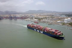 Một góc cảng biển Cái Mép-Thị Vải. (Ảnh: Đoàn Mạnh Dương/TTXVN)