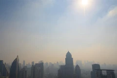 Bụi mịn bao phủ thủ đô Bangkok, Thái Lan ngày 8/1/2020. (Ảnh: AFP/TTXVN)