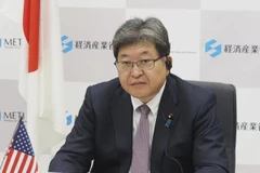 Bộ trưởng Công nghiệp Nhật Bản Koichi Hagiuda. (Nguồn: Kyodo)