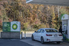 Một trạm xăng của BP ở Arlington, bang Virginia, Mỹ. (Ảnh: AFP/TTXVN)