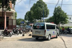 Hiện trường vụ 6 người tử vọng trong 1 căn nhà tại đường DJ15, thuộc phường Thới Hòa, thị xã Bến Cát, tỉnh Bình Dương. (Ảnh: Văn Hướng/TTXVN)