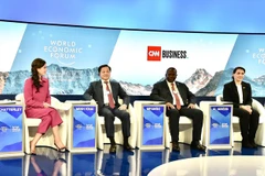 Phó Thủ tướng Chính phủ Việt Nam Lê Minh Khái dự và phát biểu khai mạc Phiên toàn thể về chủ đề "Chuyển hướng khủng hoảng lương thực toàn cầu". (Ảnh: VGP)