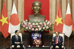 Chủ tịch nước Nguyễn Xuân Phúc tiếp Thủ tướng Nhật Bản Kishida Fumio