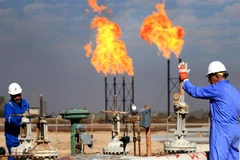 Cơ sở khai thác khí đốt tự nhiên Bin Omar tại thành phố cảng Basra của Iraq. (Ảnh: AFP/TTXVN)
