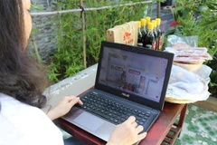 Bán hàng online là phương thức được nhiều cơ sở, doanh nghiệp áp dụng. (Ảnh: Nguyễn Thành/TTXVN)