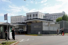 Đại sứ quán Mỹ tại Ukraine. (Nguồn: CNN)