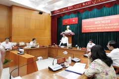 Ông Phan Đình Trạc phát biểu tại hội nghị. (Ảnh: Thanh Vũ/TTXVN)