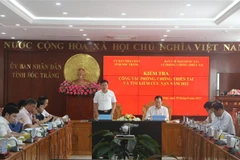 Thứ trưởng Bộ Ngoại giao Phạm Quang Hiệu phát biểu tại buổi làm việc. (Ảnh: Nhật Bình/TTXVN)