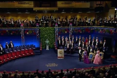 Toàn cảnh Lễ trao giải Nobel 2022 tại phòng hòa nhạc Stockholm, Thụy Điển ngày 10 tháng 12. (Nguồn: The Royal Watcher)