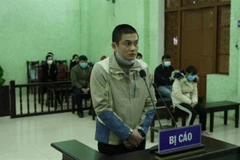 Đối tượng Nông Xuân Luân bị phạt tù chung thân vì đánh tử vong con riêng của người tình. (Ảnh: Trí Tuệ/TTXVN)