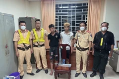 Hai đối tượng Tâm và Nhân bị bắt giữ. (Nguồn: nld.com.vn)