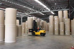 Công ty TNHH Giấy KRAFT VINA (SCG) của tập đoàn SCG (Thái Lan) hoạt động tại KCN Mỹ Phước 3 (thị xã Bến Cát, tỉnh Bình Dương). (Ảnh: Chí Tưởng/TTXVN)