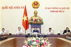 Chủ tịch Quốc hội Vương Đình Huệ phát biểu. (Ảnh: Doãn Tấn/TTXVN)