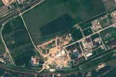 Hình ảnh vệ tinh từ GeoEye cho thấy tổ hợp hạt nhân Yongbyon ở Triều Tiên. (Ảnh: AFP/TTXVN)