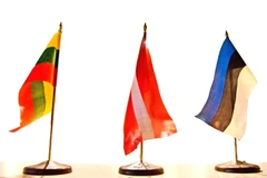 Cờ các nước Litva, Latvia, Estonia. (Nguồn: rferl.org)