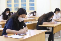 Thí sinh tham dự kỳ thi tốt nghiệp THPT năm 1022. (Ảnh: Hoàng Hiếu/TTXVN)