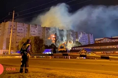 Hiện trường vụ rơi máy bay. (Nguồn: theguardian.com)