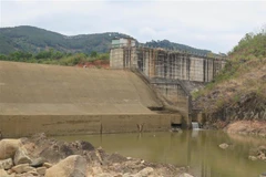 7 thủy điện lớn nhỏ trên dòng sông Đăk Psi đang gây ảnh hưởng nghiêm trọng đến hệ sinh thái của dòng sông này. (Ảnh: Dư Toán/TTXVN)