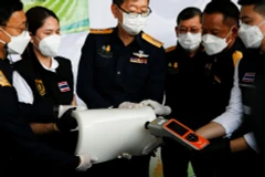 Các nhà chức trách Thái Lan thu giữ 897kg methamphetamine trị giá 2,7 tỷ baht (79.733.079 USD) được vận chuyển từ Đài Loan, ngày 4/12/2021. (Nguồn: Reuters)