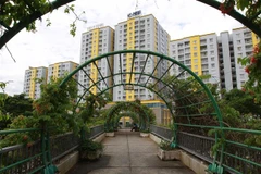 Chung cư Carina Plaza, quận 8, Thành phố Hồ Chí Minh. (Ảnh: Thanh Vũ/TTXVN)