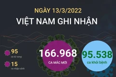 [Infographics] Cập nhật tình hình dịch COVID-19 tại Việt Nam ngày 13/3