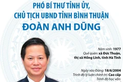 [Infographic] Phó Bí thư, Chủ tịch UBND tỉnh Bình Thuận Đoàn Anh Dũng