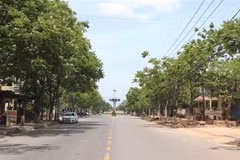 Đường phố trung tâm thành phố Đông Hà vắng vẻ do nắng nóng. Ảnh minh họa. (Ảnh: Nguyên Lý/TTXVN)