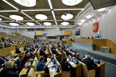 Một cuộc họp của Duma quốc gia (Hạ viện) Nga ở Moskva. (Ảnh: AFP/TTXVN)