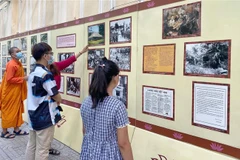 Khách tham quan triển lãm. (Ảnh: Thu Hương/TTXVN)
