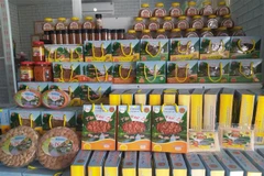 Các đặc sản của Đất Mũi Cà Mau. (Ảnh: Huỳnh Anh/TTXVN)