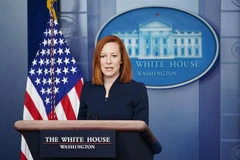 Phát ngôn viên Nhà Trắng Jen Psaki phát biểu tại cuộc họp báo ở Washington, DC. (Ảnh: AFP/TTXVN)