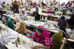 Công nhân một xưởng may tại Ấn Độ. (Nguồn: indvstrvs.com)