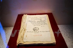 Sách "Đường kách mệnh" được công nhận Bảo vật quốc gia Việt Nam năm 2012, hiện đang được lưu giữ tại Bảo tàng Lịch sử Quốc gia. (Ảnh: PV/Vietnam+)