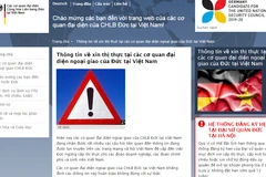 Thông báo của Các cơ quan đại diện của CHLB Đức tại Việt Nam.