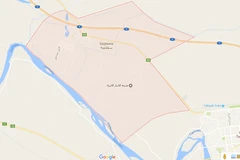 Khu vực phát hiện ba ngôi mộ tập thể. (Nguồn: Google Maps)