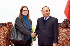 Thủ tướng Nguyễn Xuân Phúc tiếp bà Meirav Eilon, Đại sứ Israel tại Việt Nam. (Ảnh: Thống Nhất/TTXVN)