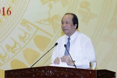 Bộ trưởng, Chủ nhiệm Văn phòng Chính phủ Mai Tiến Dũng làm Tổ trưởng Tổ công tác của Thủ tướng Chính phủ. (Ảnh: An Đăng/TTXVN)