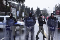 Cảnh sát Thổ Nhĩ Kỳ. (Nguồn: AFP/TTXVN)