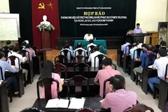 Quang cảnh buổi họp báo. (Ảnh: Mạnh Tú/TTXVN)