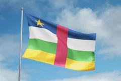 Quốc kỳ Cộng hòa Trung Phi. (Nguồn: Shutterstock)