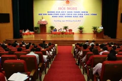 Hội nghị đánh giá thực hiện Dự án 600 Phó Chủ tịch xã khu vực Đông Bắc Bộ. (Nguồn: TTXVN)